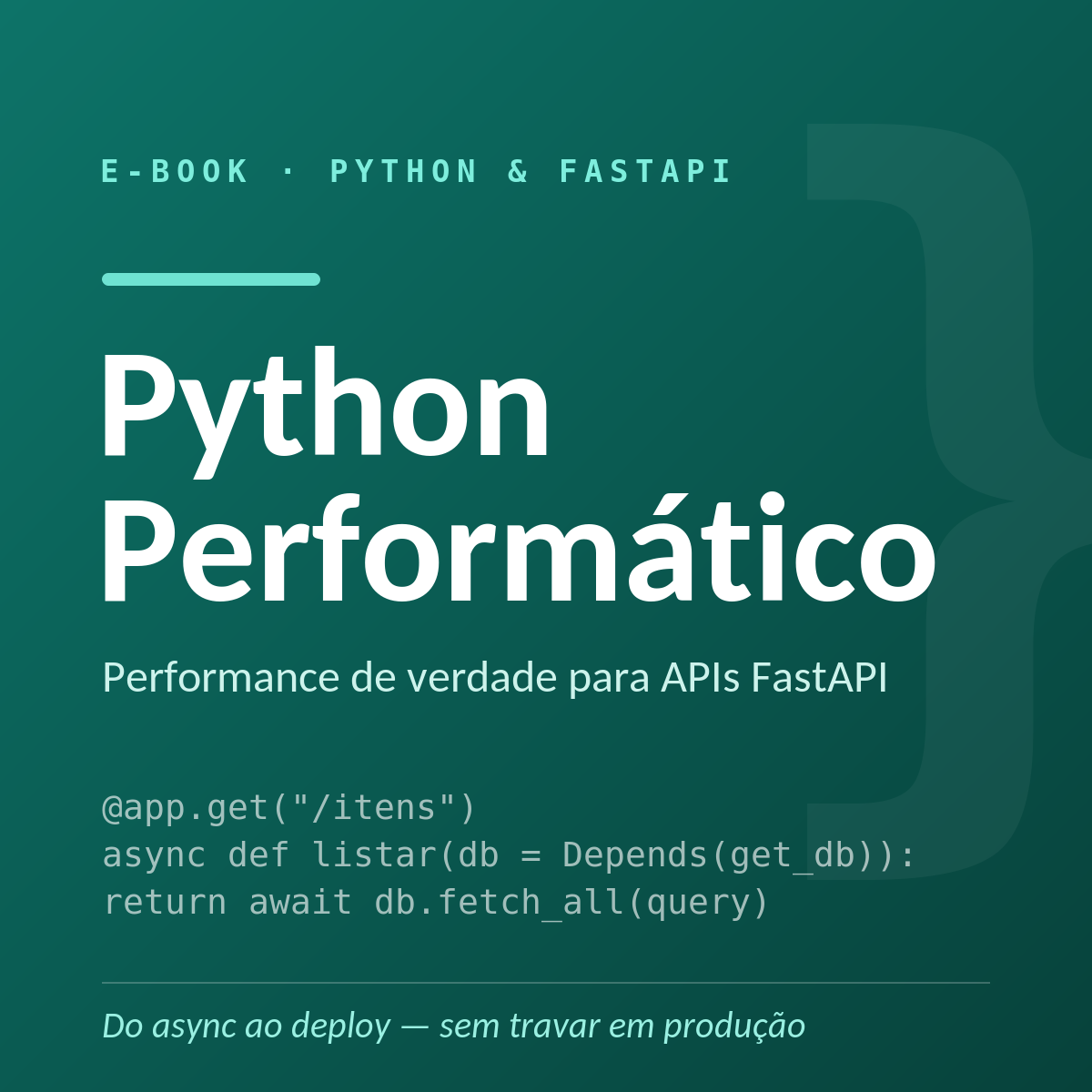Capa do e-book Python Performático